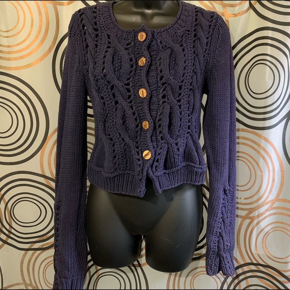 🔥5/$25- Rosie Netra Knit Sweater Sz M - Picture 1 of 6